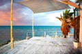 One of many deserted restaurants in Larnaca, Cyprus