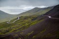 One of the many mountain passes in the Westfjords Royalty Free Stock Photo