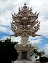 One of the many sculptures in the White Temple in Chiang Rai, Thailand.