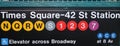 Subway Sign, Times Square, New York City Royalty Free Stock Photo