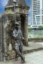 One of the many statues Fort Santiago, Intramuros, Manila, Philippines