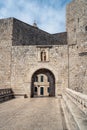 One of the many stone arched gates of the old town of Dubrovnik Royalty Free Stock Photo