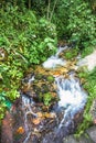 One of the many streams that flow into Urubamba River near to  Machu Picchu , Peru Royalty Free Stock Photo