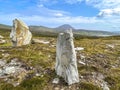 Tall Standing Stones on Achill Island county Mayo Ireland