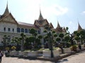 One of the many temples in Bangkok with amazing garden at the front.