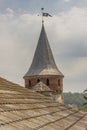 Tower of castle in Kamianets Podilskyi, Ukraine, Royalty Free Stock Photo