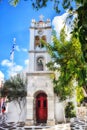 Small Greek Orthodox church, Mykonos, Greece Royalty Free Stock Photo