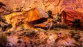 One of the many weird rocks in Capitol Gorge in Capitol Reef National Park, Utah, USA Royalty Free Stock Photo