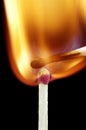 One match is going to burn another Royalty Free Stock Photo