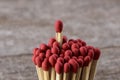 One match standing out from the crowd Royalty Free Stock Photo