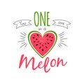 One in a melon girl print watermelon