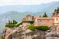 One of Meteora monasteries on the rocks. Royalty Free Stock Photo