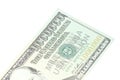 One million dollars banknote closeup Royalty Free Stock Photo