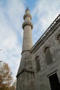 One of the minaret in Sultan Ahmet mosque, Istanbul, Turkey Royalty Free Stock Photo