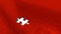 Just One Missing Puzzle Piece into all other Red Puzzle Pieces Royalty Free Stock Photo