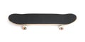 One modern skateboard with black griptape isolated on white Royalty Free Stock Photo
