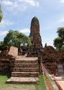 One more view of the decayed temple in Wat Mahathat area.