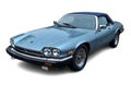 Light blue Jaguar XJS convertible