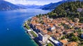 Lake Lago di Como scenery. Bellagio village, Italy Royalty Free Stock Photo