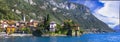 Italy - Lago di Como scenic lake, Varenna village Royalty Free Stock Photo