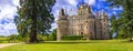 Incredible Chateau de Brissac,panoramic view,Loire valley,France.