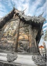 Wat Sri Suphan,metallic silver Buddhist temple,Chaingmai old town,Thailand