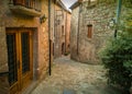 Medieval ancient Monjos street in Estany