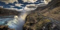 Gulfoss waterfall in Iceland Royalty Free Stock Photo