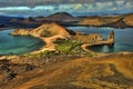 Volcanic landscape of Bartolome Island, Galapagos Royalty Free Stock Photo