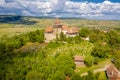 One of the most important tourists attraction in Romania the fortified church in Viscri, Transylvania Royalty Free Stock Photo