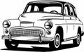 Classic vintage retro legendary car Warszawa223 Royalty Free Stock Photo