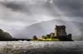 Stormy day Eilean Donan Castle, Invernessshire Royalty Free Stock Photo