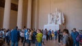 One of the most popular attractions in Washington - The Lincoln Memorial - WASHINGTON, USA - APRIL 8, 2017