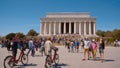 One of the most popular attractions in Washington - The Lincoln Memorial - WASHINGTON, USA - APRIL 8, 2017