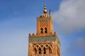 Koutubia mosque largest in Marakech. Royalty Free Stock Photo