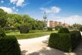 Valencia, Spain - Jule 20, 2019: Royal gardens - JARDINES DEL REAL - JARDINES DE VIVEROS