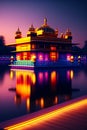 Golden Temple is a spiritual. Ai generated.