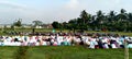 Eid al-Fitr prayer service in congregation in the field