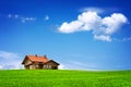 New house on blue sky Royalty Free Stock Photo