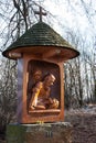 One of the new Stations of the Cross to the hill of Uhlirsky vrch near Bruntal