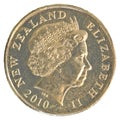 One New Zealand Dollar coin