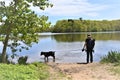 New york long island bludenburgh lake getaway dog