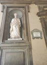 One of the niches of the Uffizi gallery where the statue of the "father of the country" Cosimo de' Medici. Florence Royalty Free Stock Photo