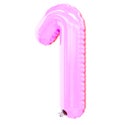 `one` number shaped balloon