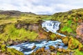 One of numerous waterfalls on the Skoga River - Iceland