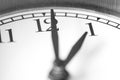 One o`clock on clock face Royalty Free Stock Photo