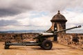 One o'clock gun at edinburgh castle, scotland Royalty Free Stock Photo