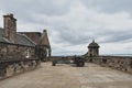 One O`Clock Gun at Mills Mount Battery inside Edinburgh Castle, Scotland, UK Royalty Free Stock Photo