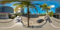 One Ocean condominium residences Miami Beach 360 equirectangular spherical photo Royalty Free Stock Photo