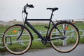 Old, black bicykle